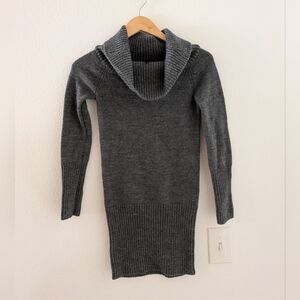 BCBGMaxAzria Charcoal Cowl Neck Sweater